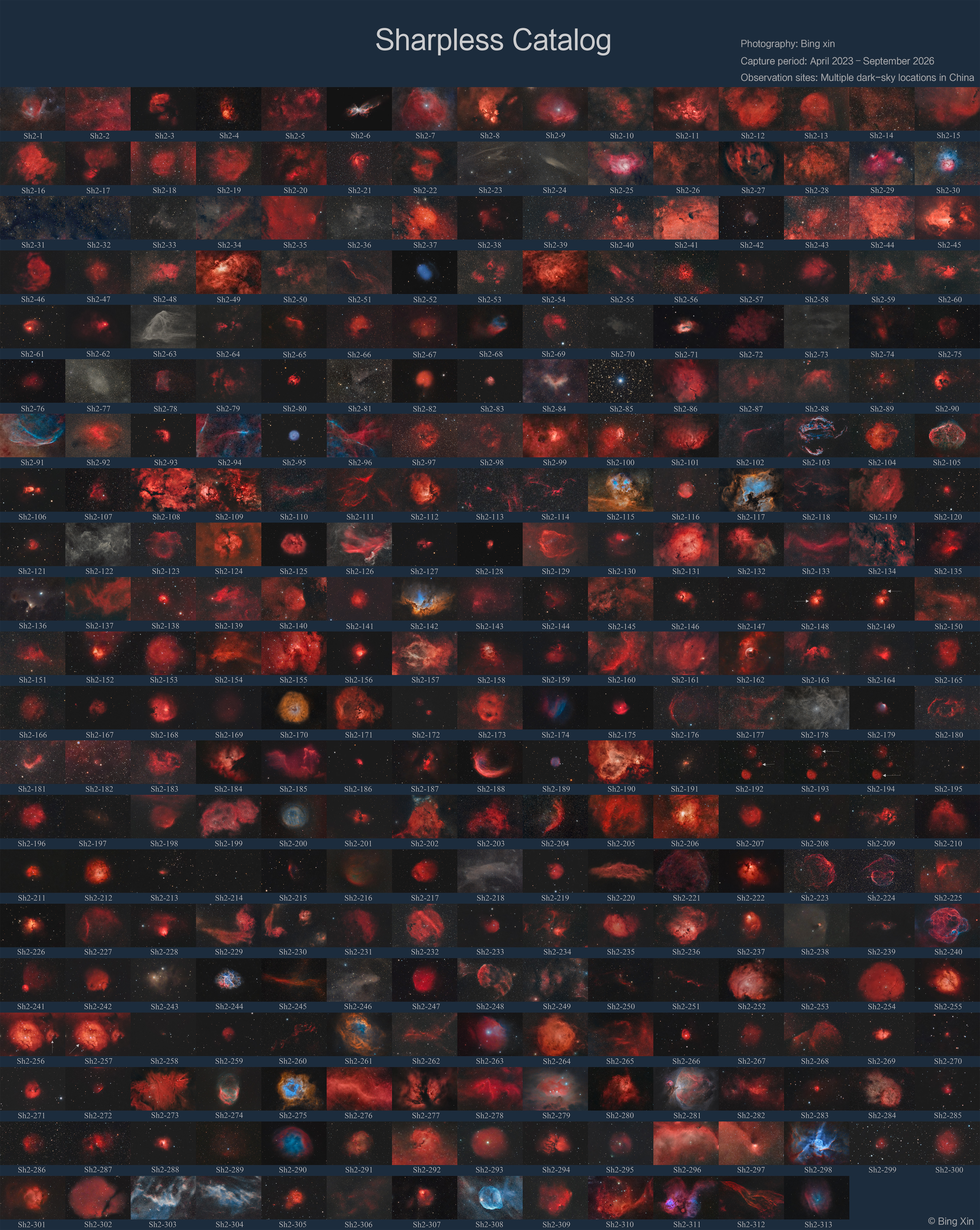 O Mapa Secreto do Cosmos: Astrônomos Revelam 313 Nebulosas Misteriosas