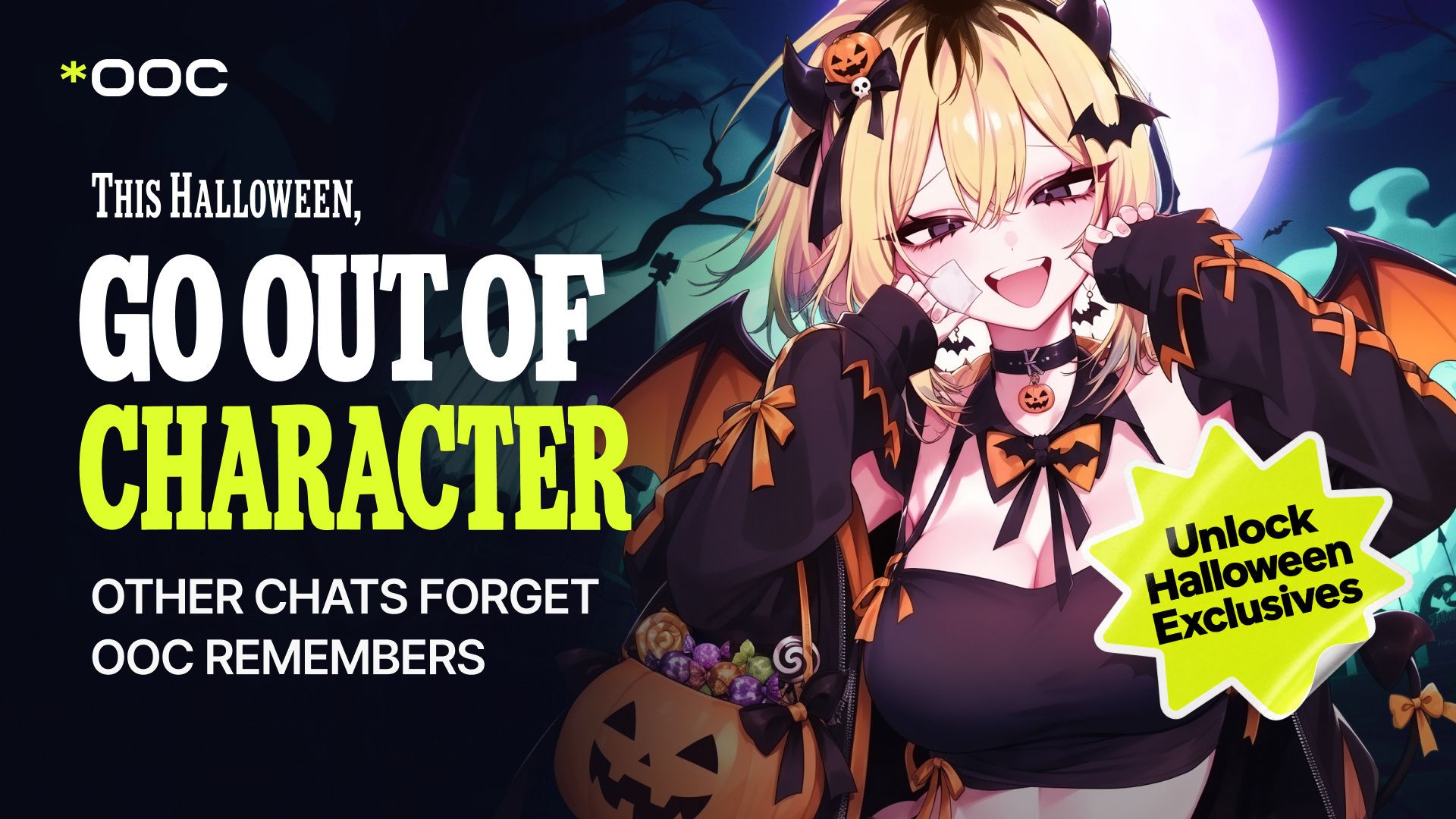 OOC Libera Bônus de Halloween: Como Explorar Histórias Interativas Grátis